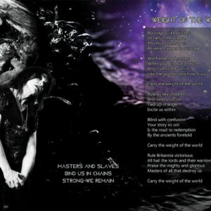 Dark Universe - Jaime Page - Into The Black VIP lyric booklet